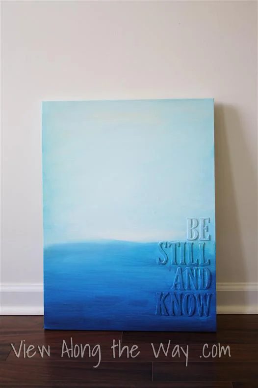 Handmade Canvas Art Projects View Along The Way