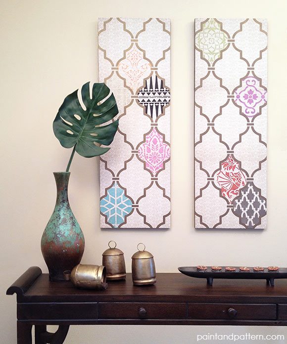 Handmade Canvas Art Projects Paint + Pattern