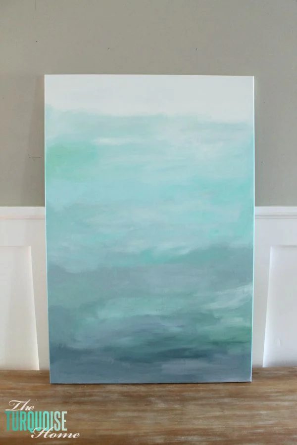 Handmade Canvas Art Projects The Turquoise Home