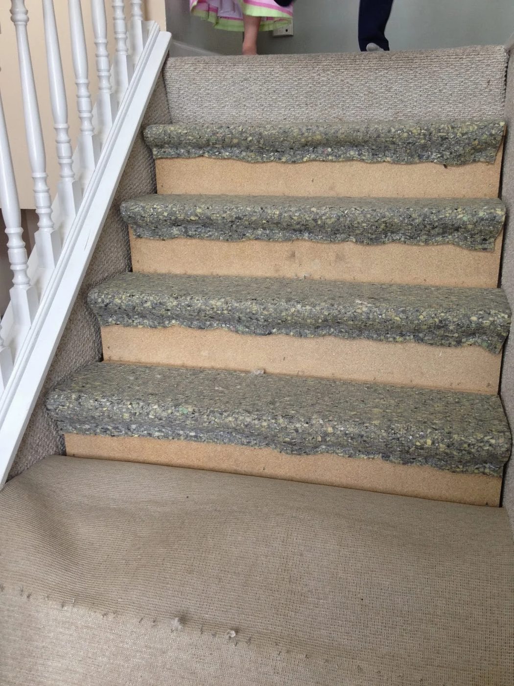 removing carpet from the stairs, The Serene Swede on Bekob