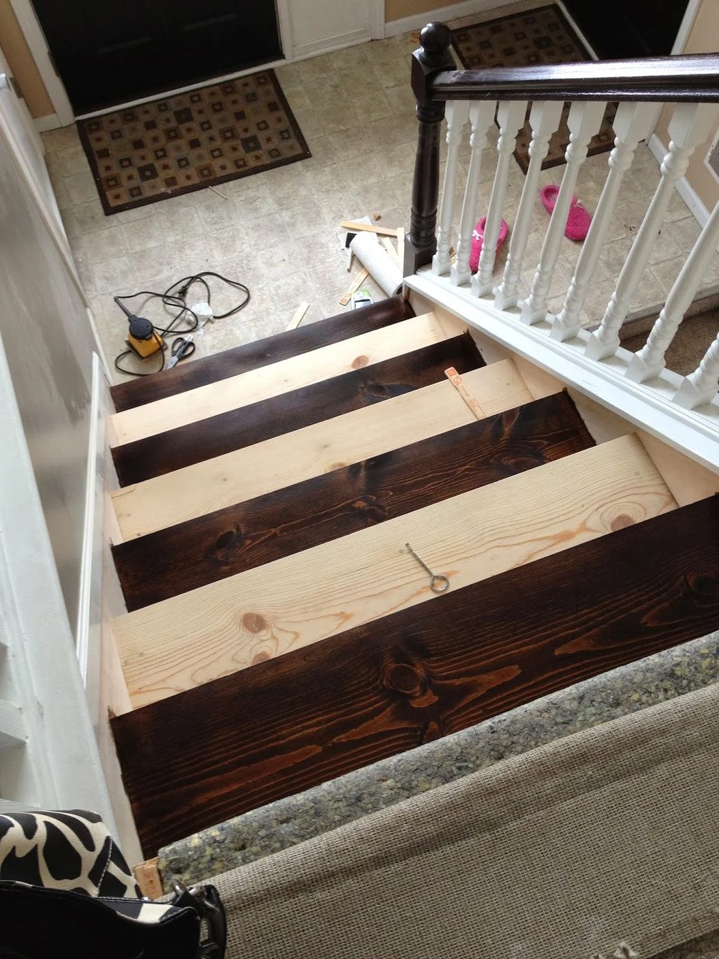 staining hardwood stairs, The Serene Swede on Bekob