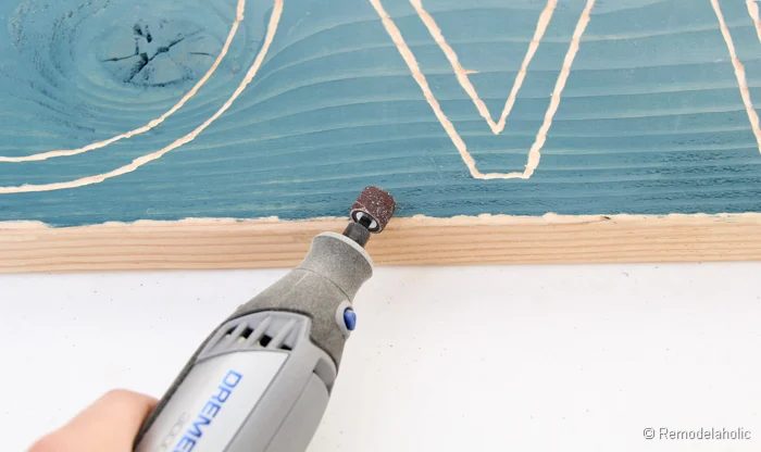Carvel love sign using a Dremel-16