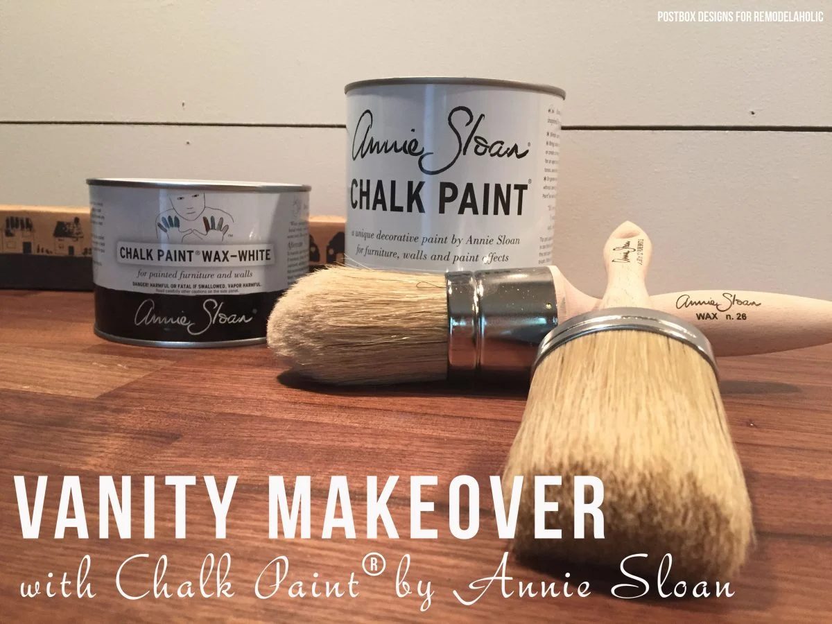 No sanding or priming! Chalk Paint® bathroom vanity makeover (and full bath renovation) on @Bekob