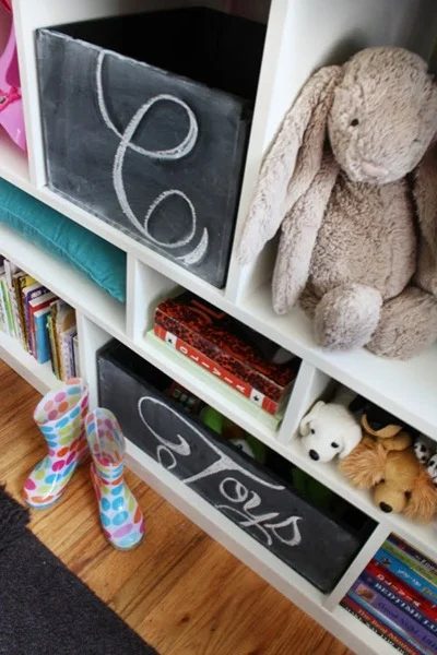 chalkboar toy box storage 3