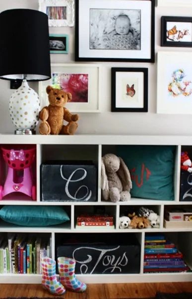 chalkboar toy box storage 4