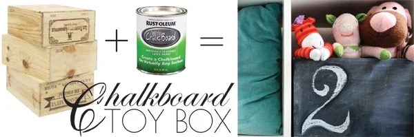 chalkboar toy box storage 2