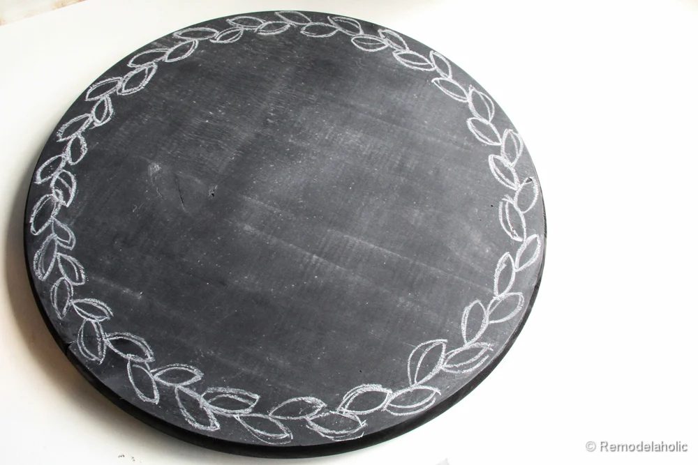 Chalkboard Wreath or door hanging walkthrough (3)