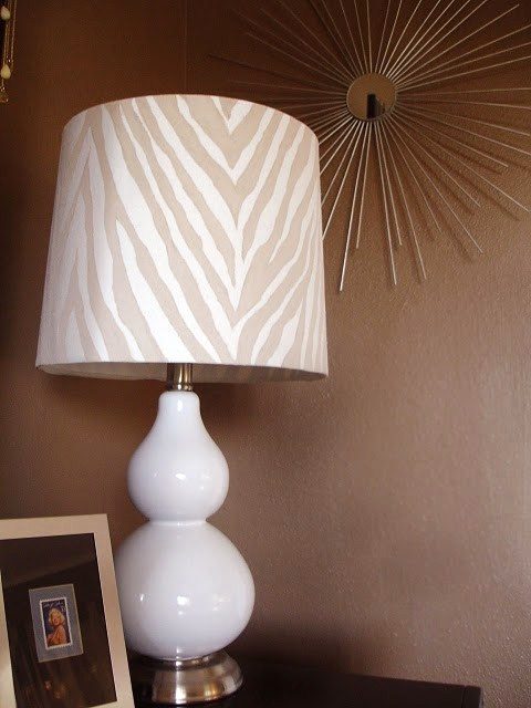 hand painted lamp shade, featured on Bekob