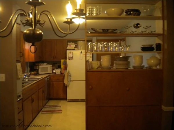 Before Kitchen Renovation, Charcoal Grey Kitchen Cabinets, White Countertops, Stainless Steel Appliances, Featured On Bekob