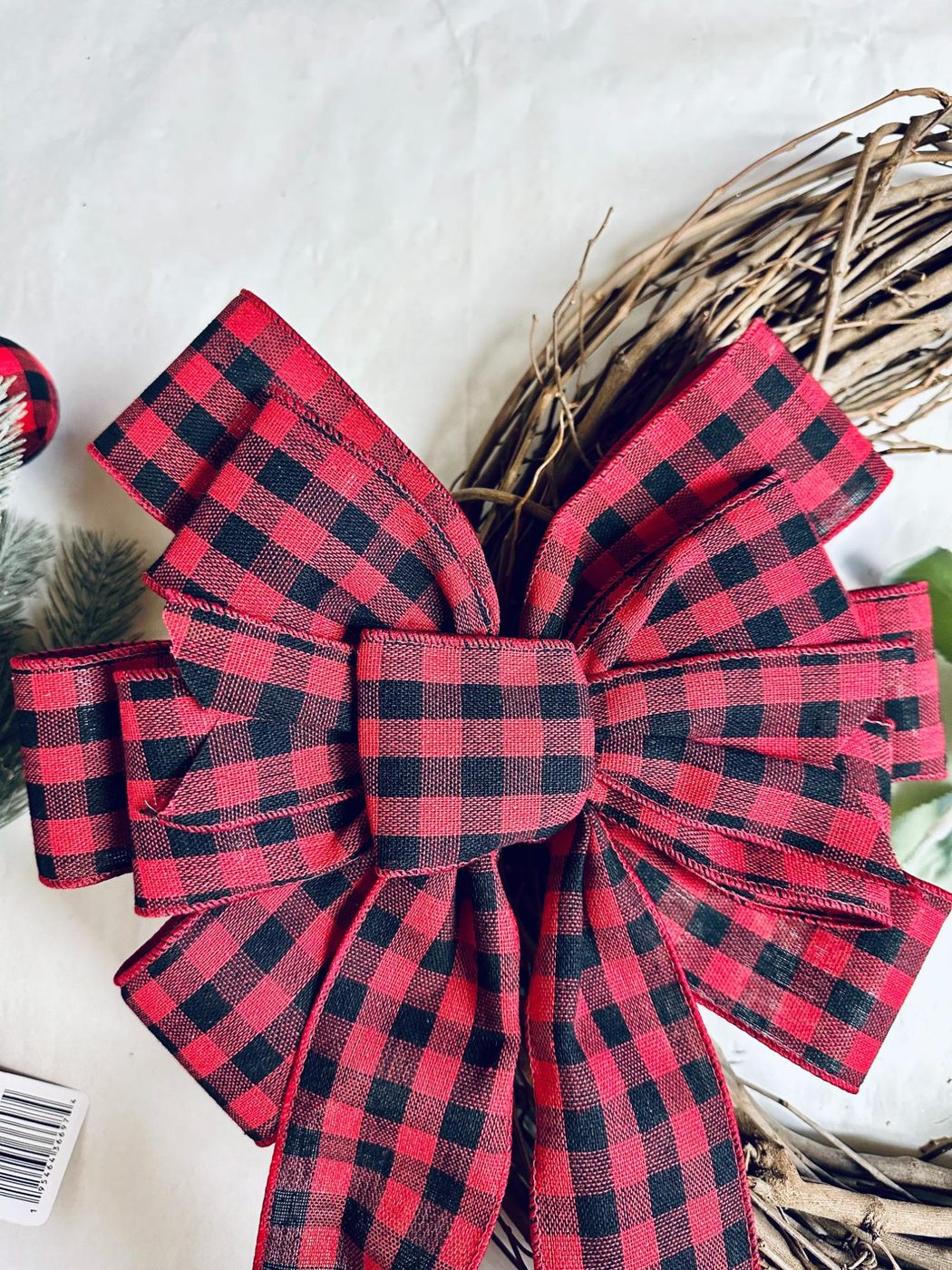 straightforward Farmhouse Christmas Wreath Handmade From Dollar Tree, Bekob (3)