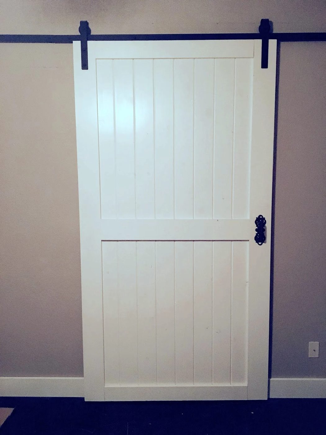 Quick And straightforward Handmade Project Sliding Barn Door Over Inspired Featured On @Bekob Edit