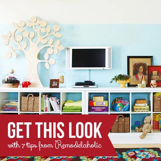 Get This Look - Colorful Cubbies for an Organized Family