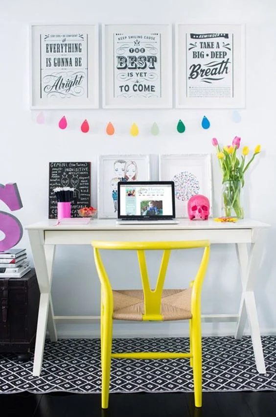 Colorful Home Office Inspiration