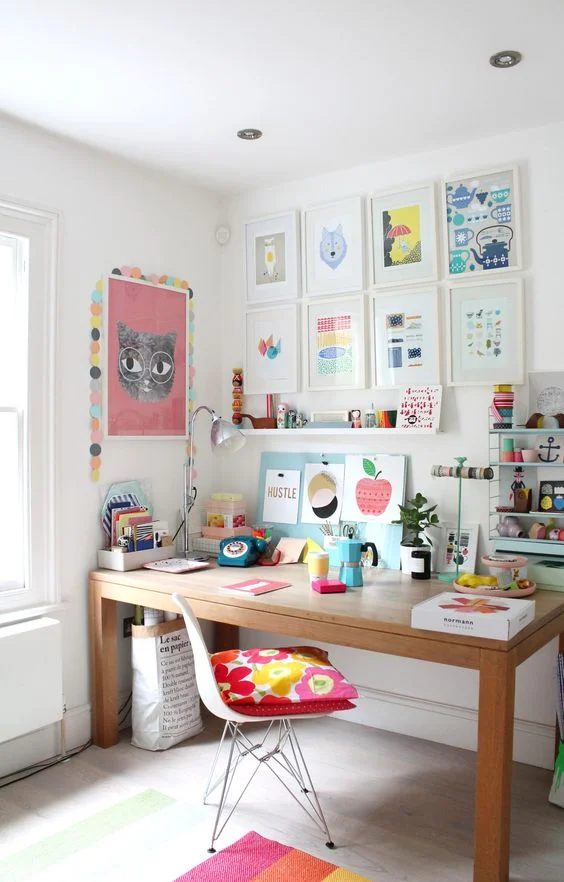 Colorful Home Office Inspiration