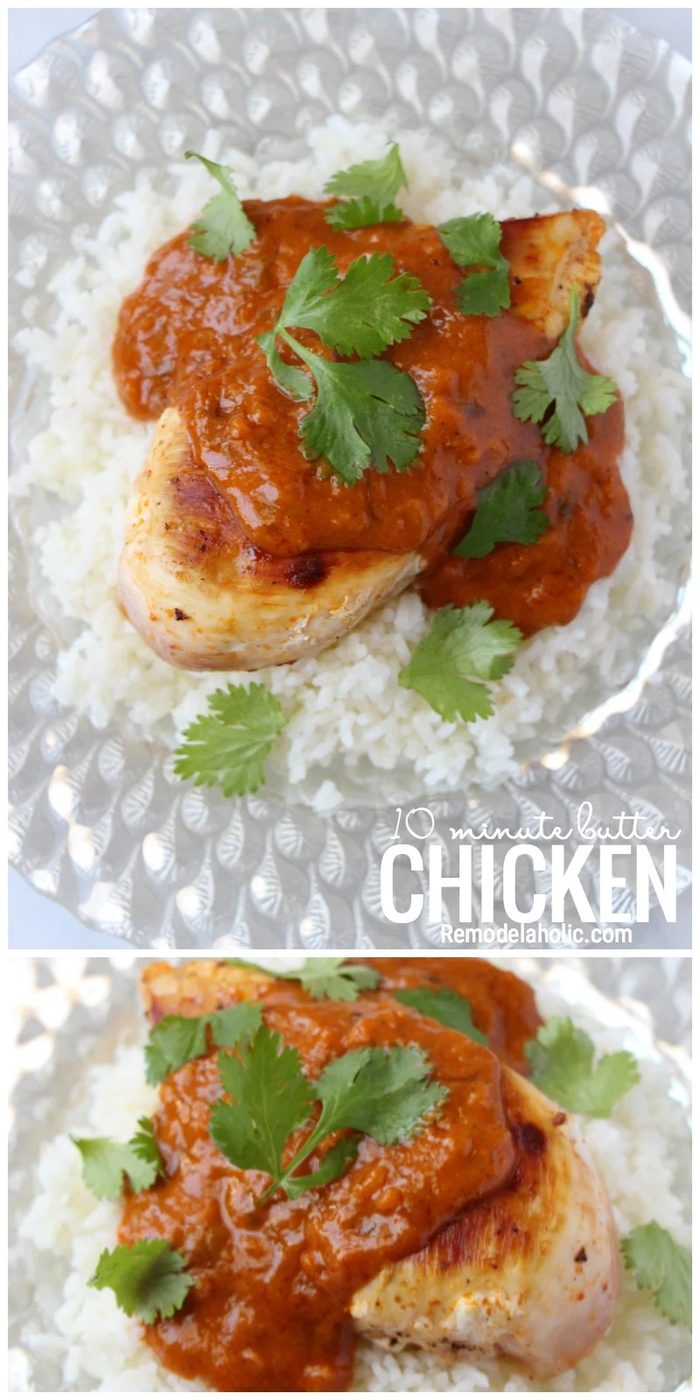 A direct And Quick Dinner Recipe For 10 Minute Butter Chicken Via Bekob.com