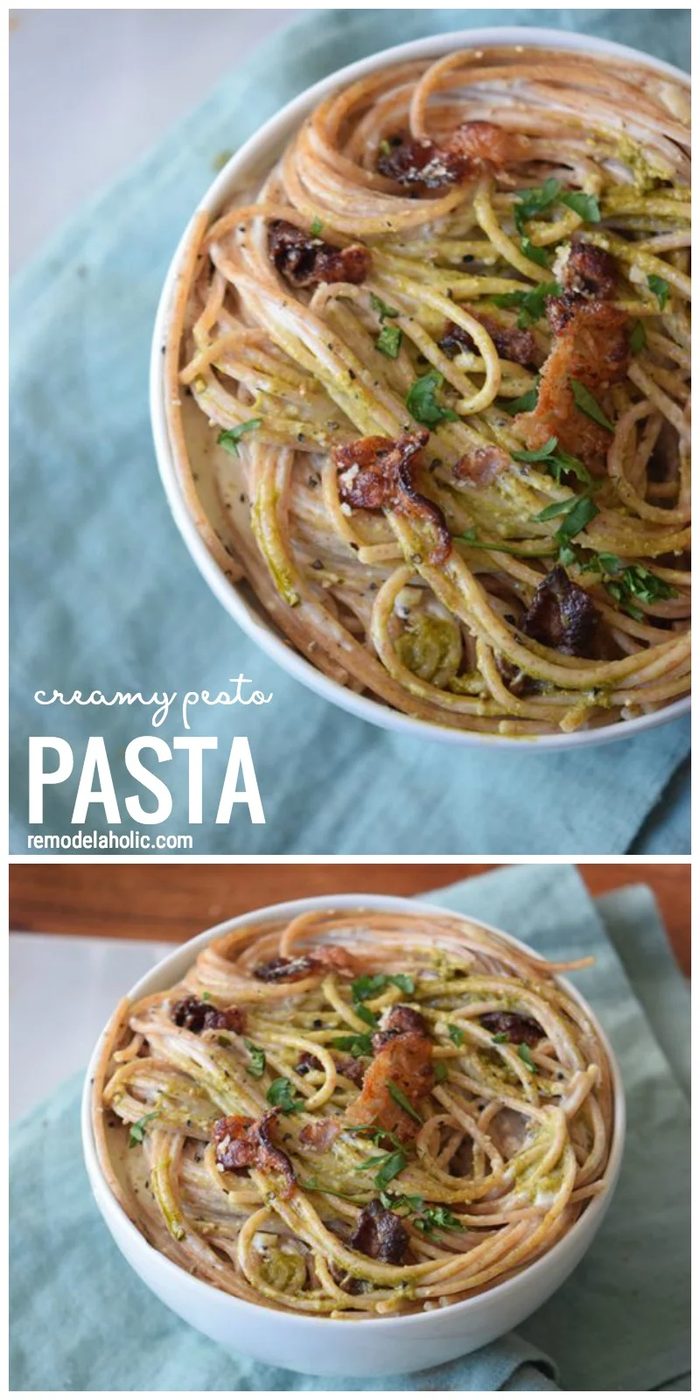The well fitted straightforward Comfort Food Recipe For Dinner Creamy Pesto Pasta Via Bekob Com