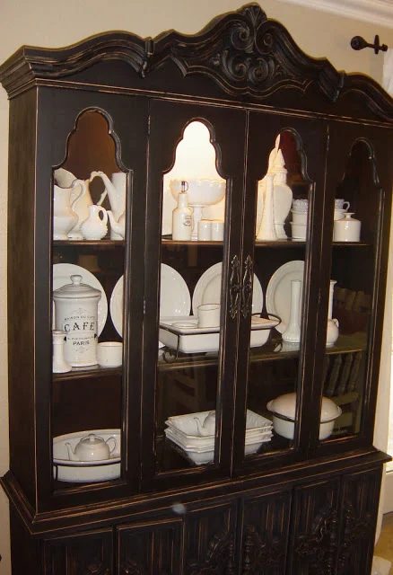 China Hutch Update; With A Darker Rich Look