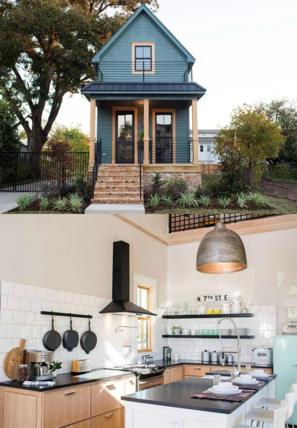 This tiny house is vivid and designed by my go-to Fixer Upper couple, Chip and Joanna
