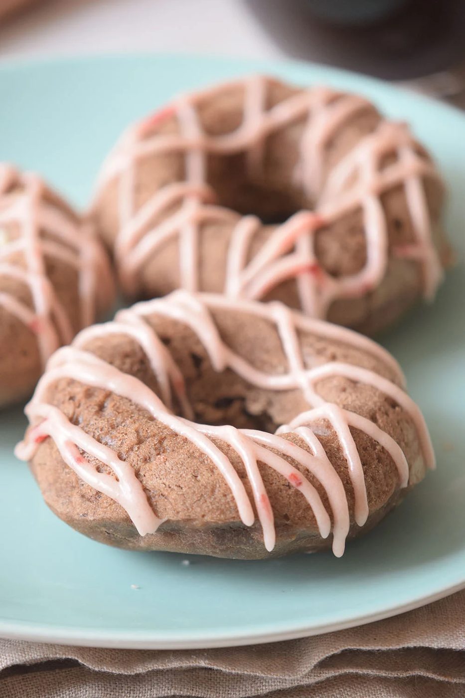 A fun and decedent breakfast recipe. Chocolate Berry Donuts recipe by Bekob.com
