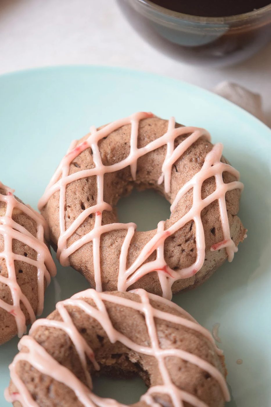 A fun and decedent breakfast recipe. Chocolate Berry Donuts recipe by Bekob.com