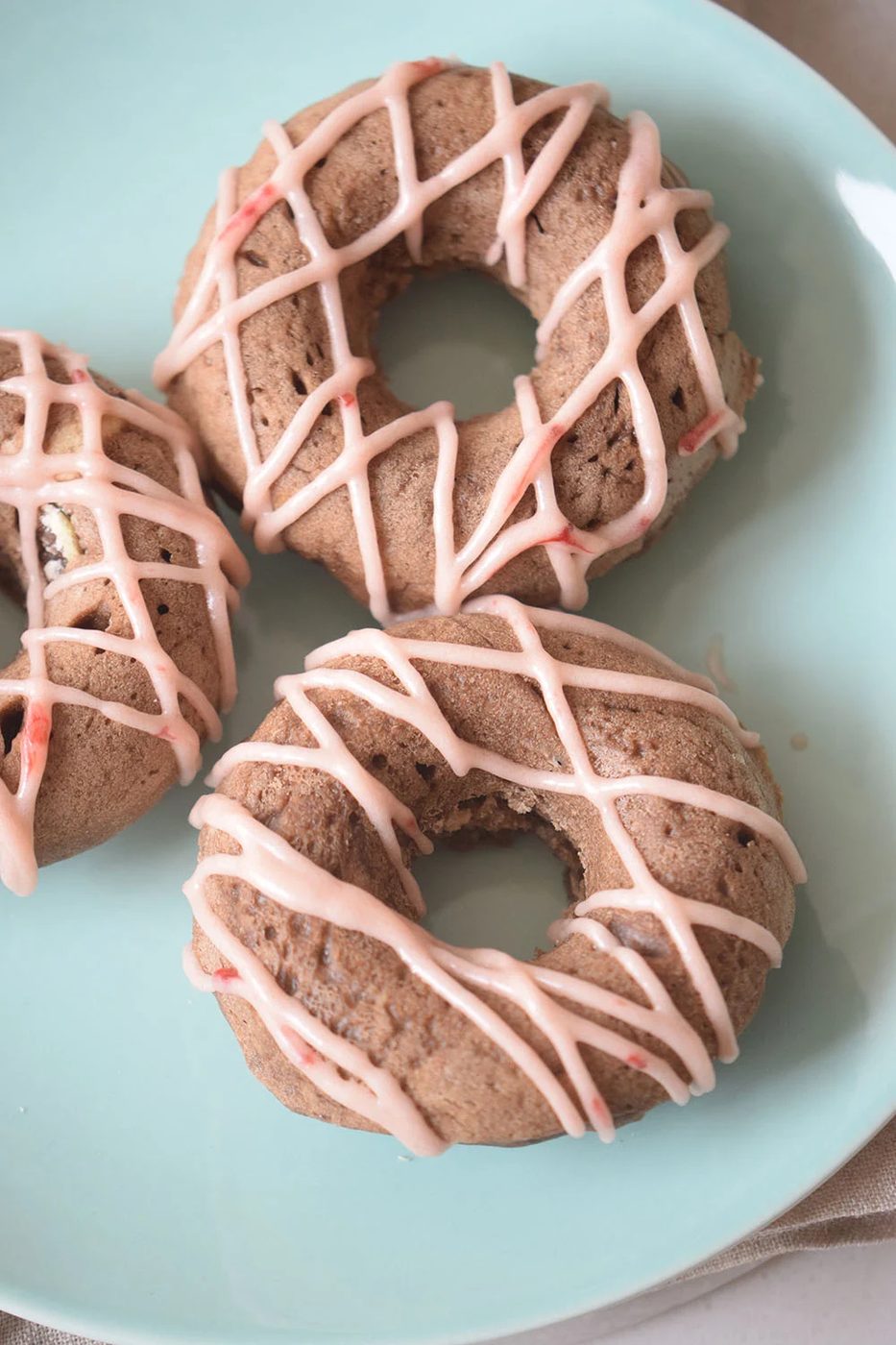A fun and decedent breakfast recipe. Chocolate Berry Donuts recipe by Bekob.com