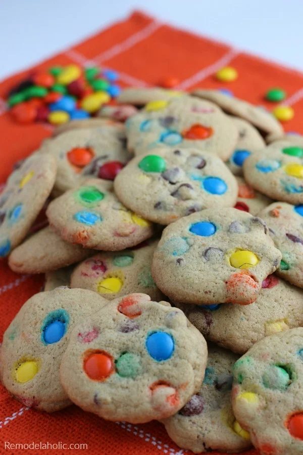Rainbow Double Chocolate M&M Cookies Recipe #Bekob