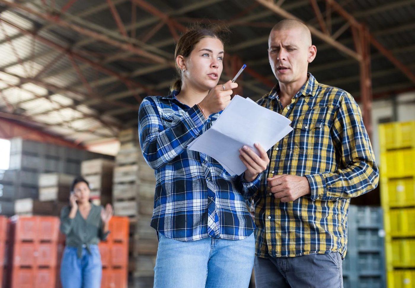 Woman Talking To Man