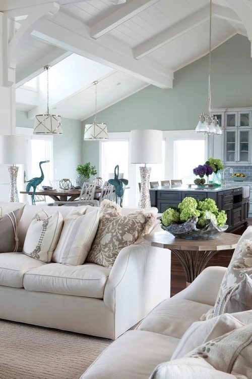 Tips for choosing a whole home paint color | Wall color is Sea Salt by Sherwin Williams. | More paint colors and tips at Bekob.com