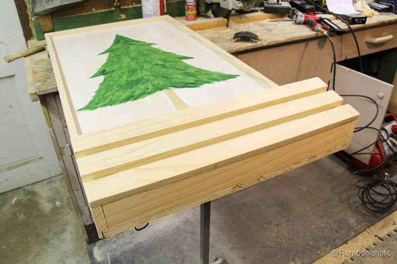 Chrsitmas Tree advent calendar with hooks-15