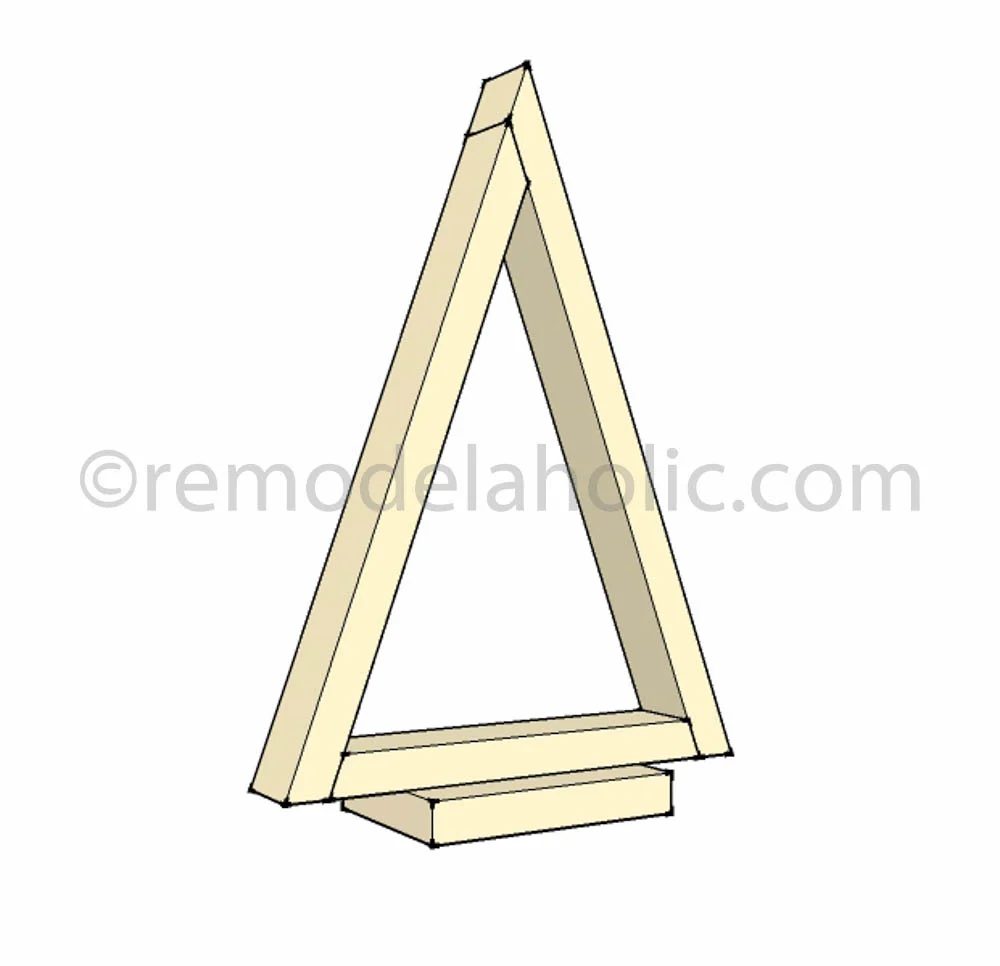 Christmas Decor Triangle Tree-1