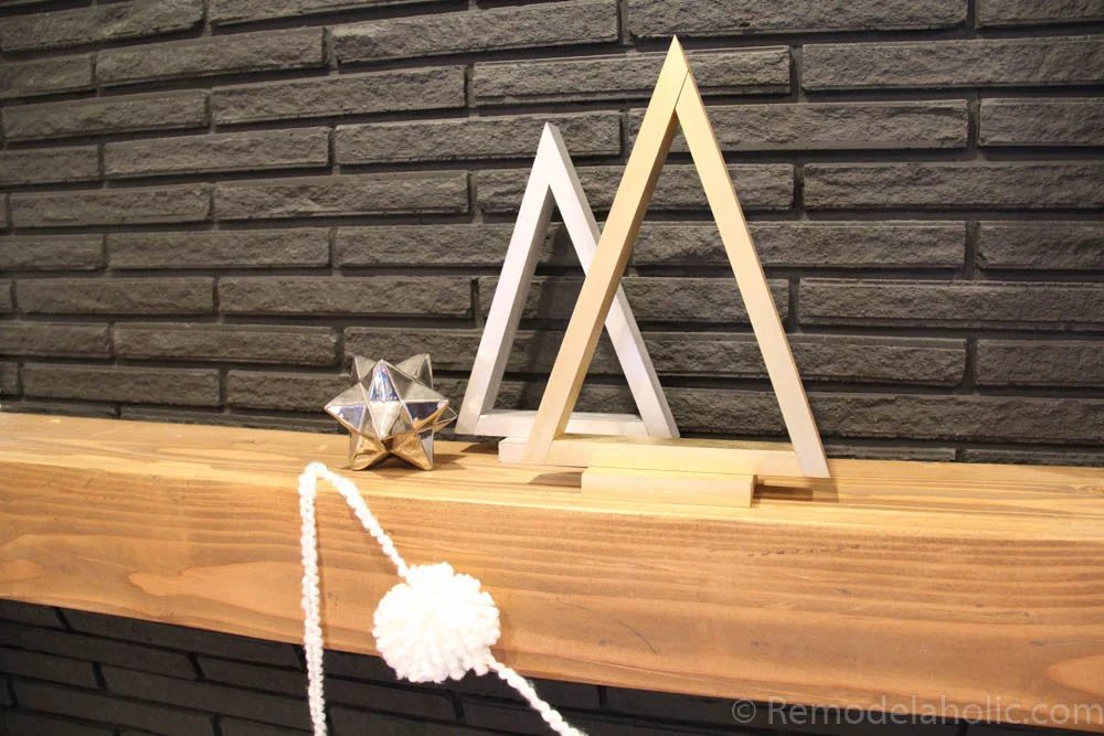 Handmade Wood Triangle Tree for straightforward Christmas Decor
