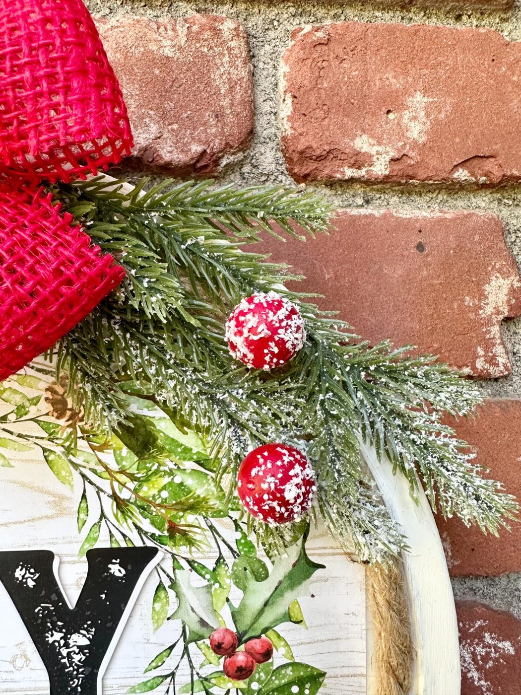 Handmade Christmas Dollar Tree Pizza Pan Wreath, Bekob (24)
