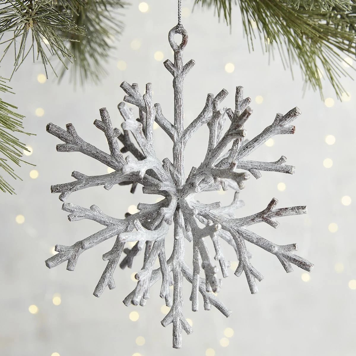 Rustic Twig Snowflake Ornament