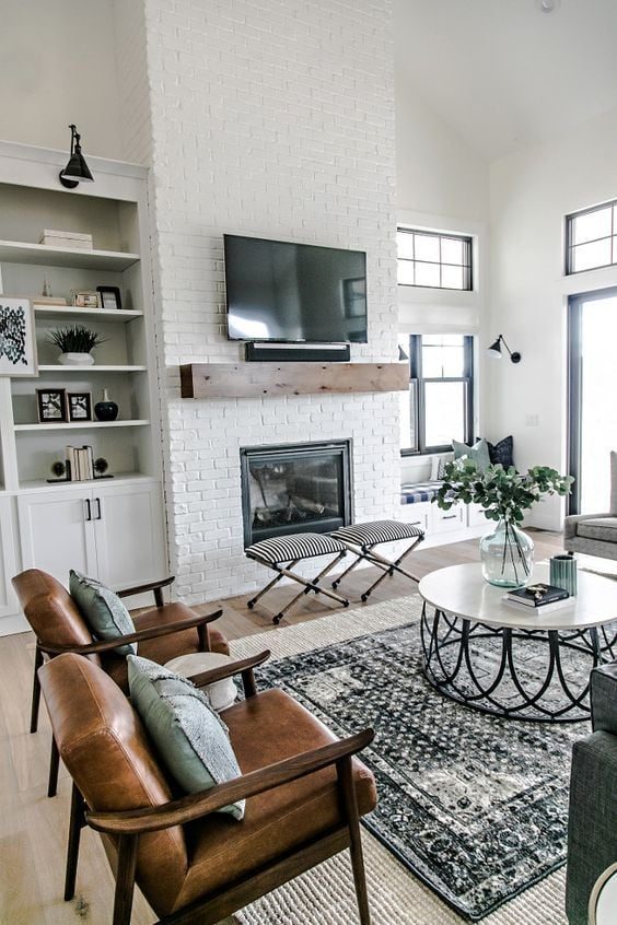 1 Room Styled 3 Ways: Modern Farmhouse Living Room by Postbox Designs Interior E-Design