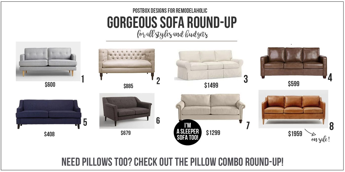 Sofa Round Up by Postbox Designs E-Design