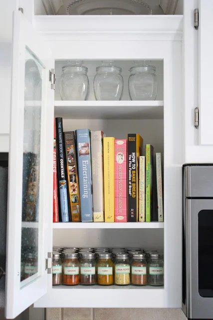 kitchen curio cabinet with glass door, At Home - featured on Bekob.com