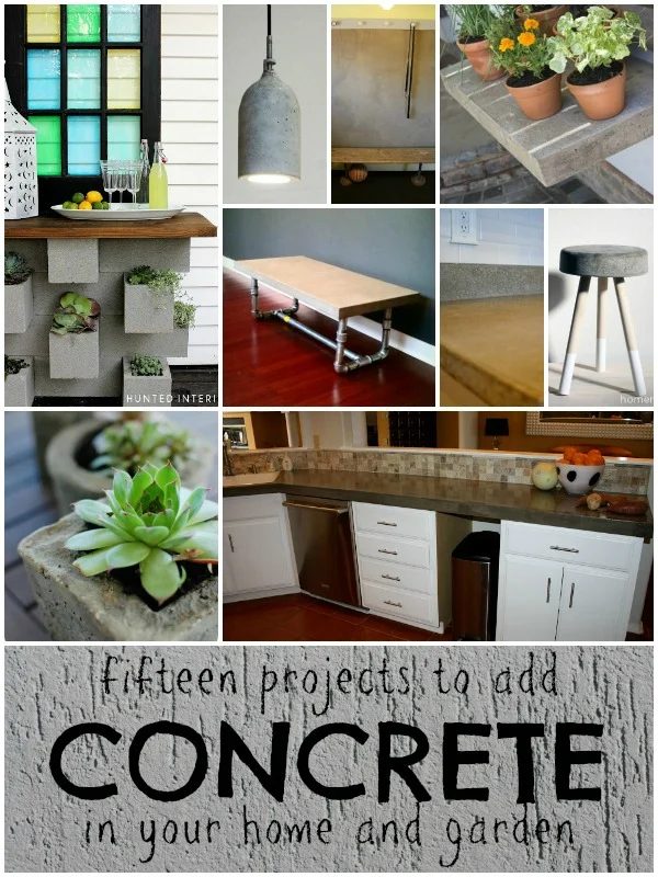 concrete projects for the home and garden from Bekob