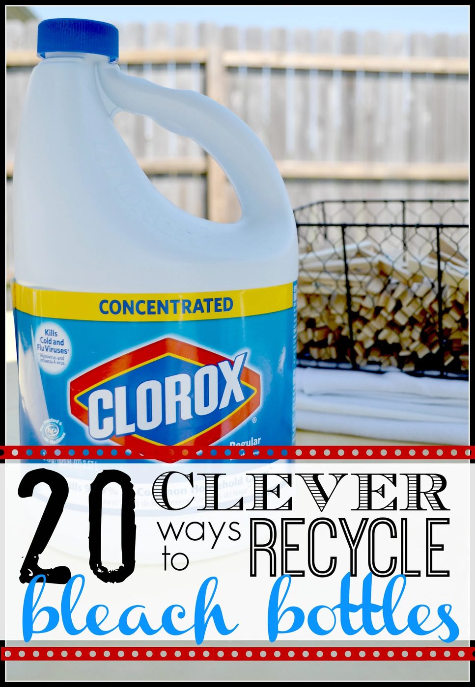 20 Clever Ways to Recycle Bleach Bottles - tipsaholic, #bleach #crafts #recycle #green