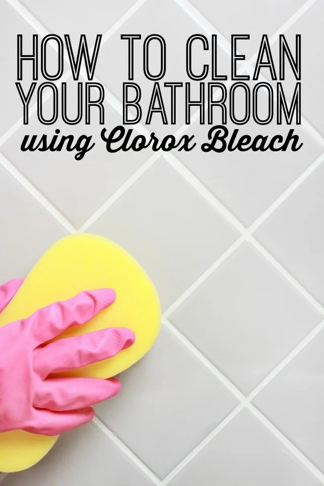 Cleaning the bathroom isn't always fun, but it can be straightforward. Here are some great tips for how to clean your bathroom using Clorox Bleach via @tipsaholic #cleaning #bathro