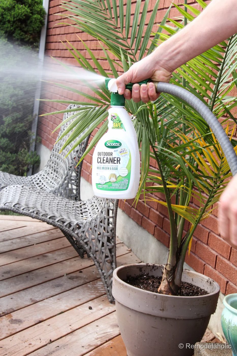 Cleaning with Scotts Outdoor Oxiclean cleaner (11 of 30)