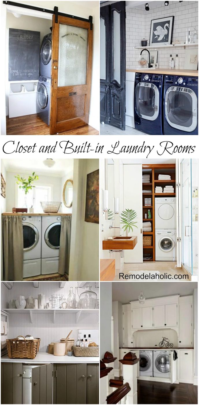 Closet and built in Laundry Room options #laundry #home #design @Bekob