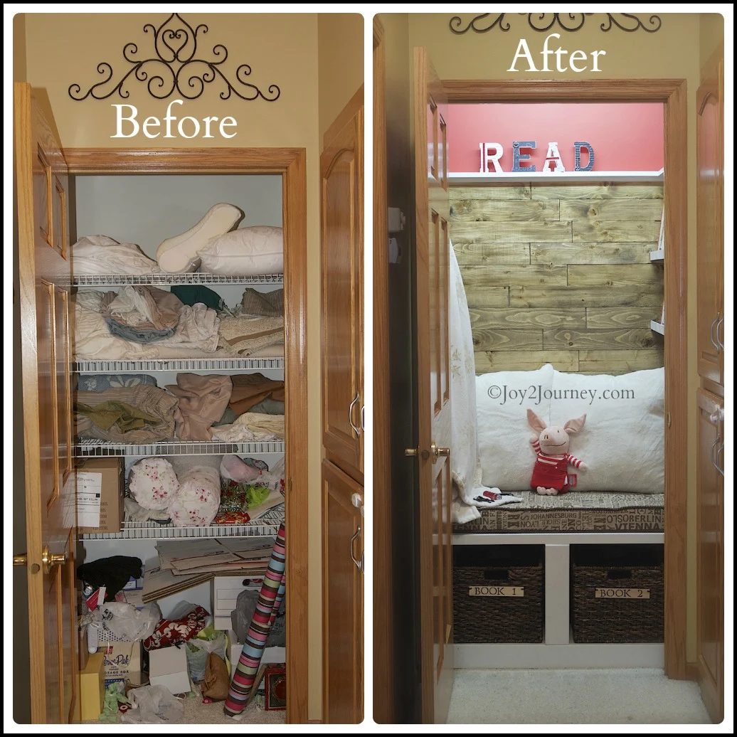 Reading Nook 10 before after