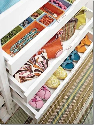 Drawers Full Of Shoes, Bags, Jewelry