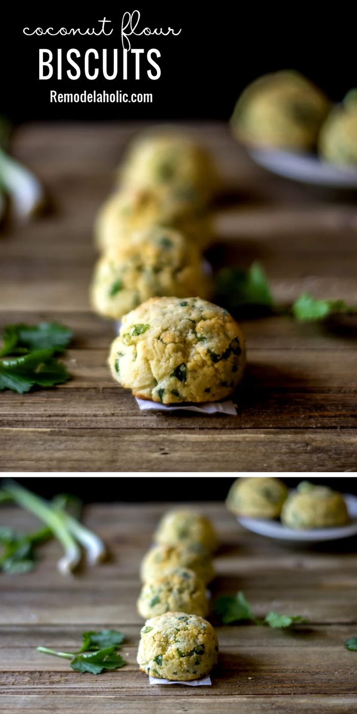 A well fitted quick and straightforward dinner side. Try these Coconut Flour Biscuits Recipe via Bekob.com