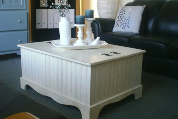 Coffee Table Face-lift! Adding Bead Board!