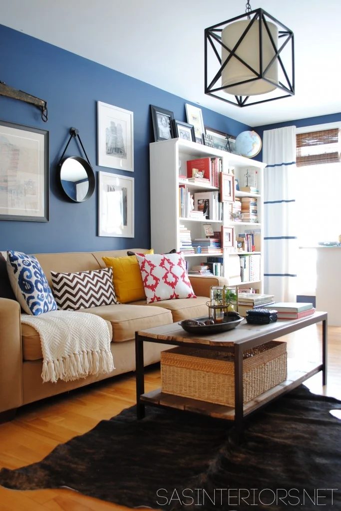 cute colorful casual living room, SAS Interiors