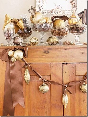 BHG brown and gold garland