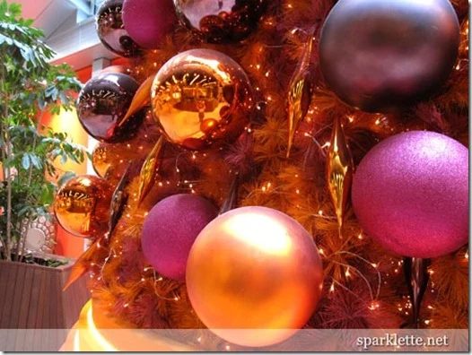 sparklette orange christmas tree