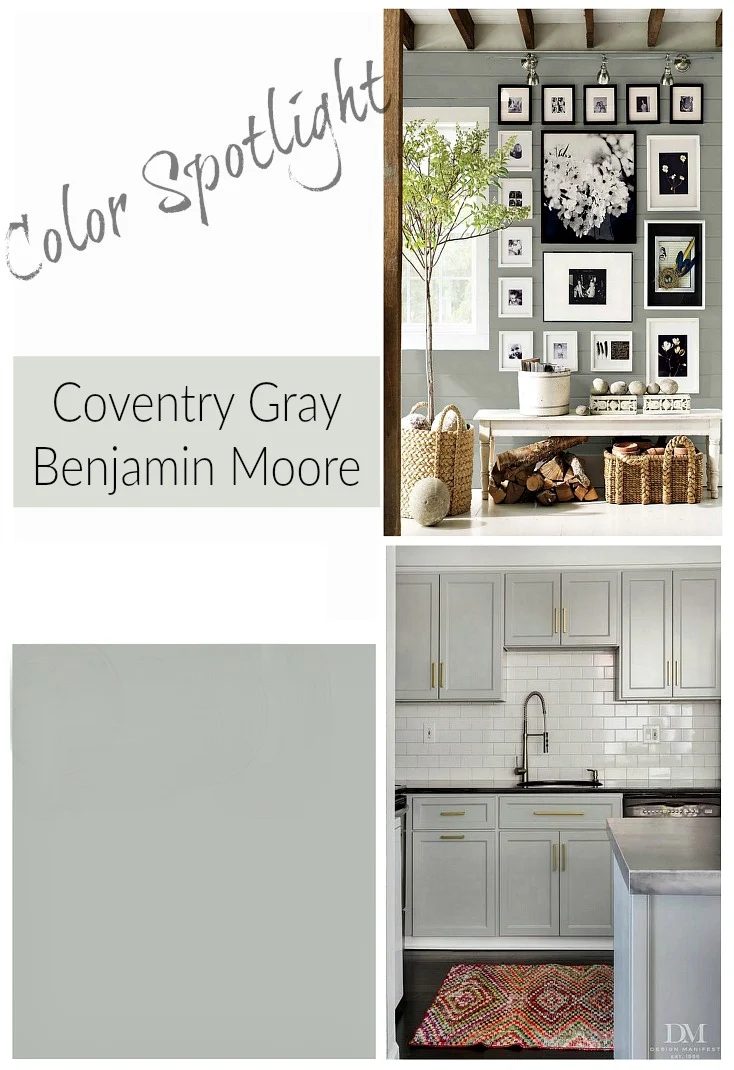 Benjamin Moore Coventry Gray. Color Spotlight On Bekob.com | This is the well fitted mid-tone gray paint color! Coventry Gray by Benjamin Moore is a striking neutral gray wall col