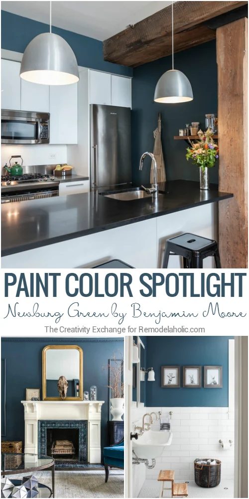 This striking, deep, and rich color is a near-well fitted teal paint color, a striking choice for an accent wall or furniture. More color tips and inspiration from The Creativity E